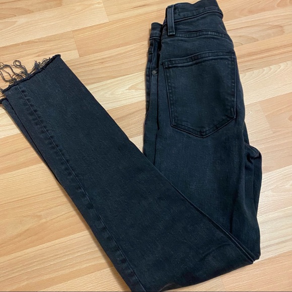 Aritzia Denim Forum Yoko High Rise Slim Exposed Button Sz 23 - Picture 5 of 9